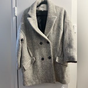 Ba&sh Grey Wool Coat